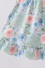 Floral Smocked Bloomer Set