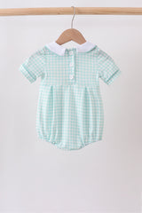 Green Gingham Bubble
