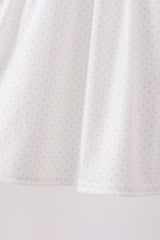 Blue Apple Crayon French Knot Ruffle Pants Set