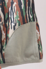 Camo Duck Embroidered Zip Vest
