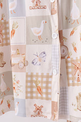 Khaki Goose Bamboo Mom Pajama Set