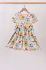 Yellow winnie the pooh bamboo dress