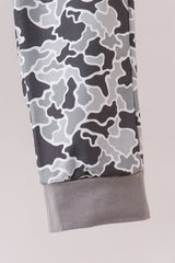 Grey Camouflage Jogger Set