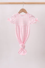 Pink Mallard Embroidery Gown