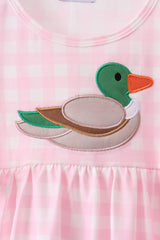 Pink Mallard Applique Pants Set