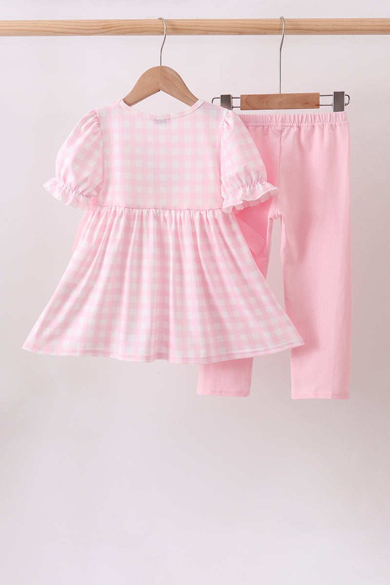 Pink Mallard Applique Pants Set