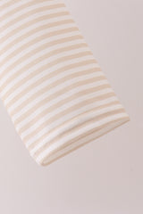 Brown Stripe Mallard Embroidery Top