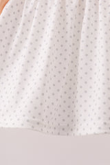 Beige Deer Embroidery Bloomer Set