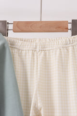 Sage Deer Embroidery Pants Set