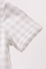 Green Hocus pocus french knot gingham romper