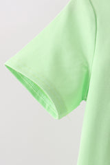 Green Hocus pocus french knot pants set