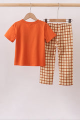 Made to Worship Embroidery Grid Pants Set