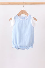 Blue Jacquard Lace Bubble