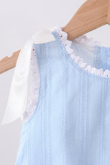 Blue Jacquard Lace Bubble