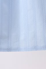 Blue Jacquard Lace Dress
