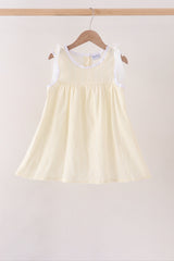 Beige Jacquard Lace Dress