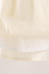 Beige Jacquard Lace Dress