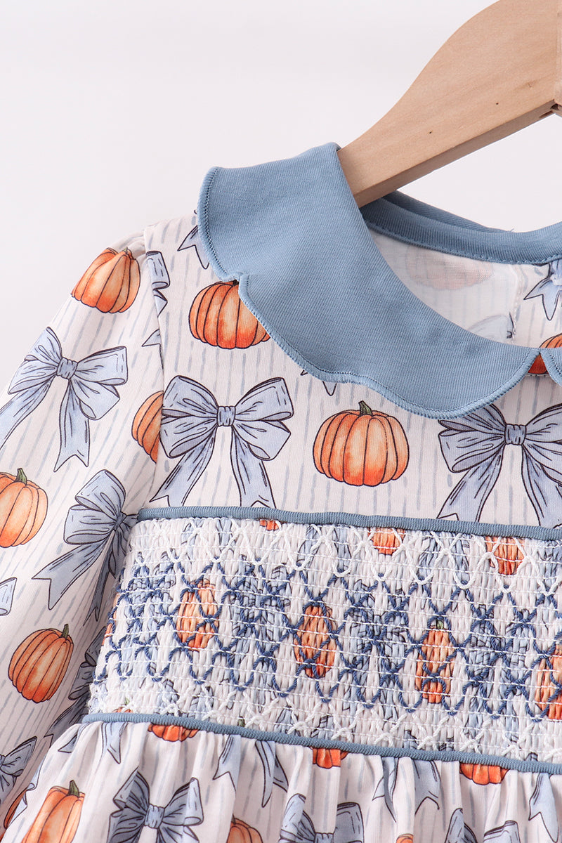 Blue Pumpkin Smocked Pants Set