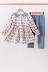 Blue Pumpkin Smocked Pants Set