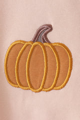 Pumpkin Embroidery Shorts Set