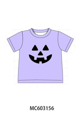 Purple Jack-O-Lantern Applique Top