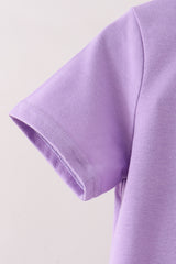 Purple Jack-O-Lantern Applique Top
