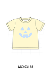 Cream Jack-O-Lantern Applique Top