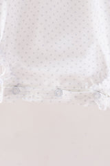 Orange Pumpkin Bow Embroidery Bubble