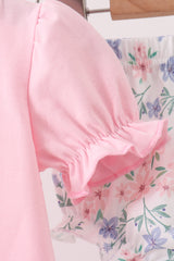 Pink Piggy Applique Bloomer Set