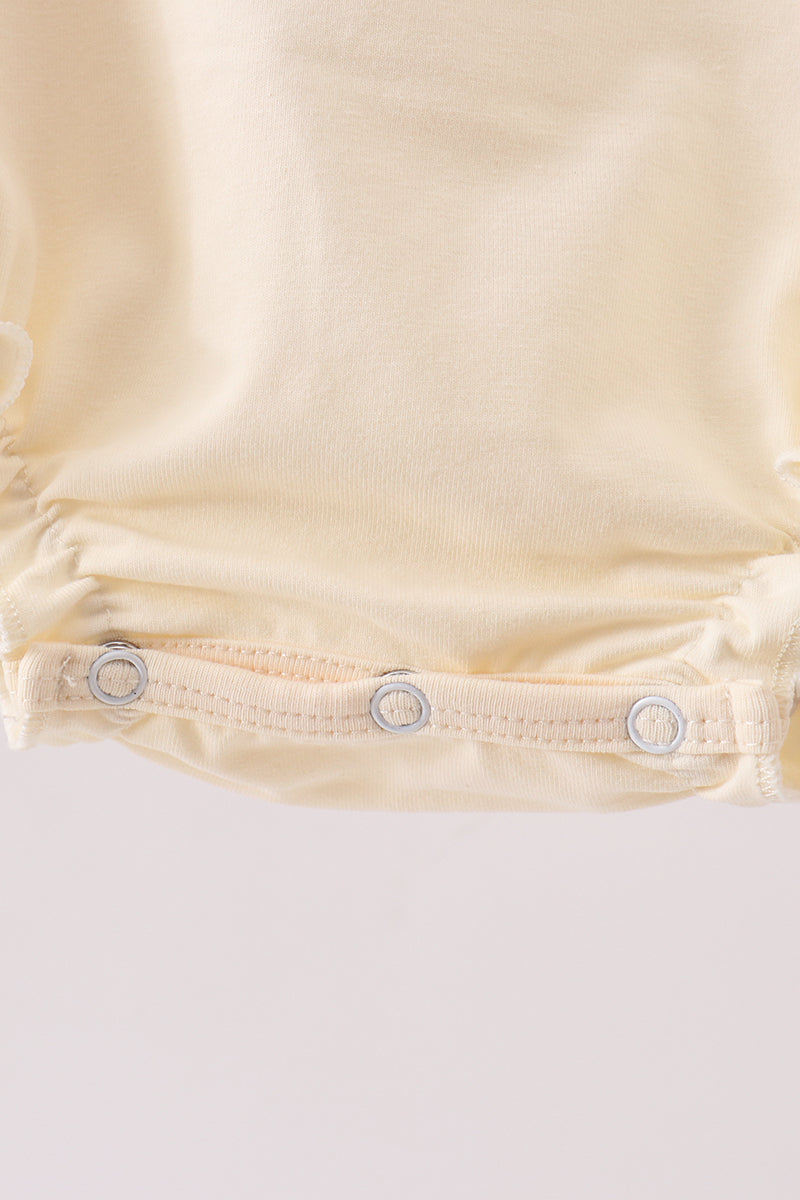 Brown Mallard Applique Ruffle Bubble