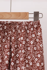 Brown Mallard Applique Ruffle Pants Set