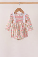 Floral Smocked Lace Bubble