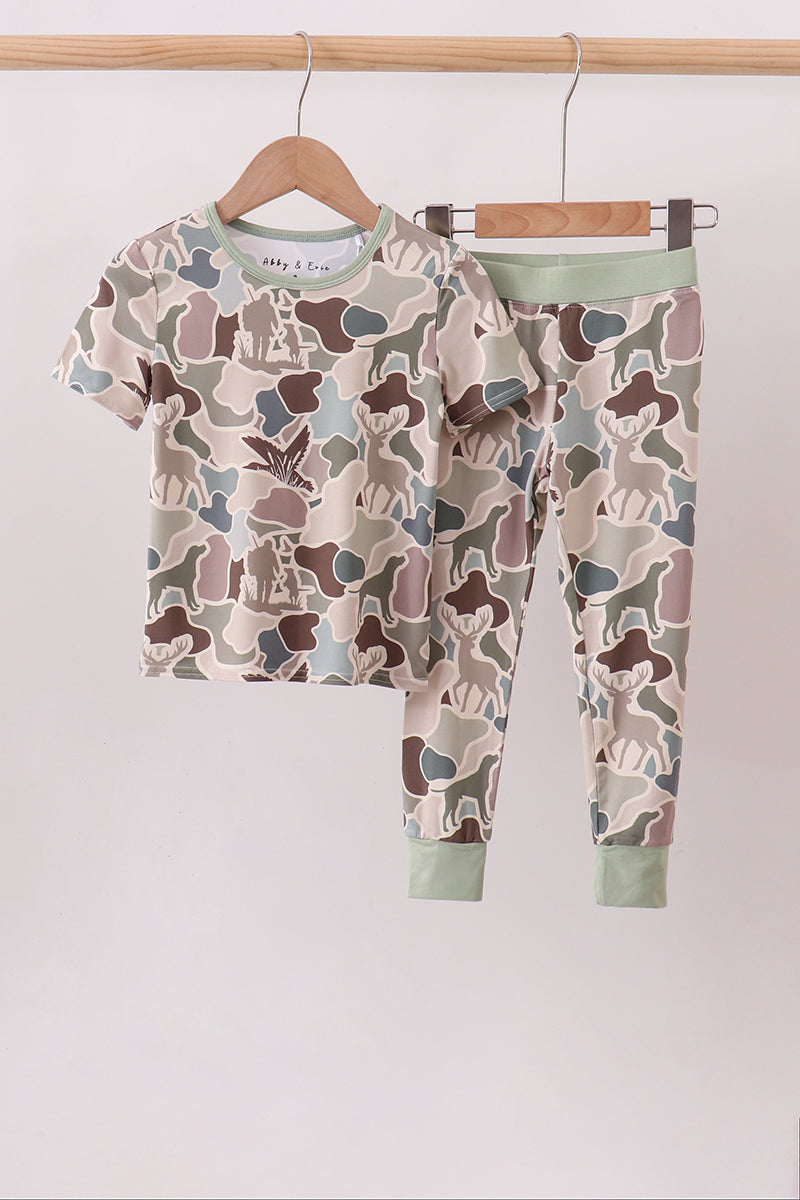 Camouflage Hunting Bamboo Pajama Set