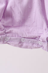 Purple Candy Smocked Bubble