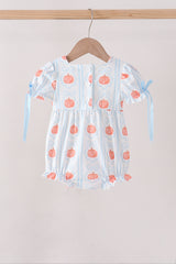 Blue Pumpkin Embroidery Bubble