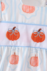 Blue Pumpkin Embroidery Bubble