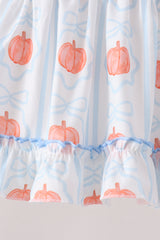 Blue Pumpkin Embroidery Ruffle Bloomer Set