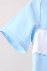 Blue Pumpkin Embroidery Pants Set