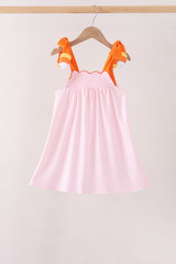 Pink Gingham Candy Corn Dress