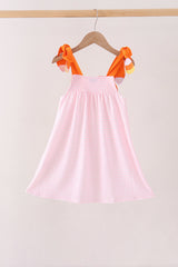 Pink Gingham Candy Corn Dress