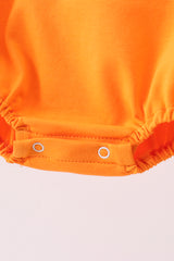 Orange Jack-O-Lantern  Applique Bubble