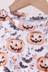 Gray Pumpkin Shorts Set
