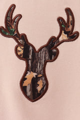 Gray Deer Applique Romper