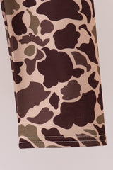 Camouflage duck applique Pants Set