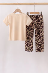 Camouflage duck applique Pants Set