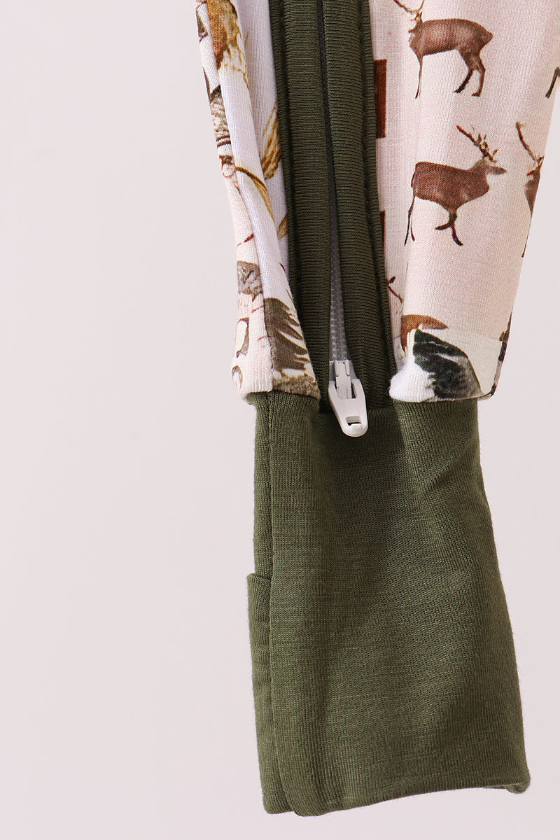 Forest Hunting Bamboo Romper