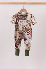 Forest Hunting Bamboo Romper