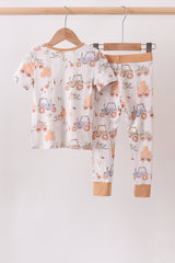 Khaki Farm bamboo Pajama Set