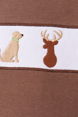 Camouflage hunting embroidery pants set