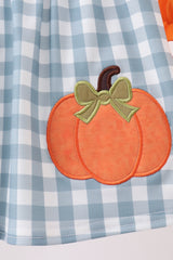 Orange Pumpkin Applique Bloomer Set
